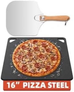16" x 16" Pizza Steel, 1/4" Thickness Baking Steel for Homemade Pizza, Multipurpose Cooking Steel for Ovens and Grills