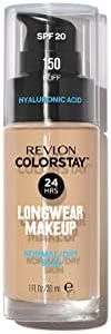 Revlon Colorstay Liquid Foundation Makeup for Normal to Dry Skin SPF20 Medium to Full Coverage Oil Free, Natural Finish, Buff (150) Unisex, 30 ml