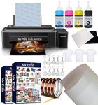 My Print | Sublimation Printer L130 Essential Bundle Includes - Sublimation Ink, Sublimation Paper, Heat Tape,T-Shirt | Mouse PAD | Keyring | Teflon Sheet | A4 Size | for Business Supply Product