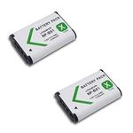 AAA PRODUCTS | 2 x Rechargeable Battery for Sony Cyber-Shot Digital Cameras, Action Cam and Handycam Camcorders - Replacement for NP-BX1 Battery