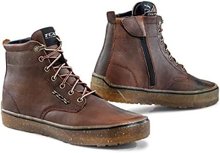 Daytona TCX 19291 Motorcycle Riding Shoes, Genuine Leather (Grained Cowhide), Waterproof, Side Zip, CE Standard, 7307W, Dirt Wood, Waterproof, Brown, 10.2 inches (26.0 cm)