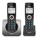 AT&T 2-Handset DECT 6.0 Cordless Phone with Call Block & Speakerphone, GL2101-2