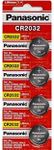 Panasonic CR2032 3V Lithium Coin Battery (Pack of 4)