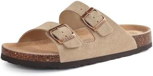 ODOLY Women's Cork Footbed Slide Sa