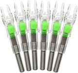 JIANZD Lighted Nocks for Arrows 6Pcs Led Archery Nocks with .244"/6.2mm Inside Diameter