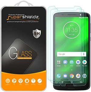 (3 Pack) Supershieldz for Motorola (Moto G6 Plus) Tempered Glass Screen Protector, Anti Scratch, Bubble Free