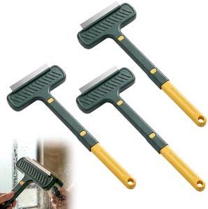 Window Screen Cleaning Brush, 2 in 1 Window Screen Cleaner Tool with Squeegee, Screen Cleaner Tool, Mesh Screen Cleaner for Patio, Door, Porch Screens (3)