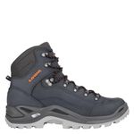 Lowa Mens Renegade LL MID Nubuck Dark Blue Orange Boots 10 UK