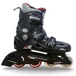 Kingdom GB Misty II Inline Roller Blade Skates Recreational Kids Adults Black (Black, 10 UK (45EU))