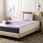 LUCID Mattress Topper, Foam, Lavend