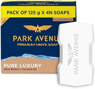 Park Avenue Premium Men’s Soaps for Bath – Pure Luxury | 125g (Pack of 4) | Enriched with Shea Butter & Coconut Oil | Grade 1 Soap | For All Skin Types