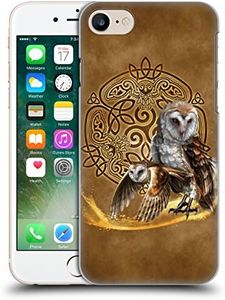 Head Case Designs Officially Licensed Brigid Ashwood Owl Celtic Wisdom Hard Back Case Compatible with Apple iPhone 7/8 / SE 2020 & 2022