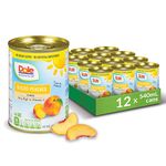 Dole Canned Fruit, Sliced Peaches in Water, Non-GMO, No Sugar Added, & No Artificial Sweeteners, 540 ml, 12 Count