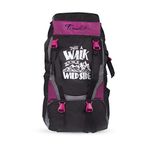 Trunkit Adventure Series Water Resistance Trekking Hiking Travel Bag With Shoe Compartment Rucksack - 55 L (Black/Pink)