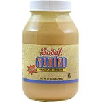 Sadaf Sesame Tahini Paste - 100% Pure Sesame Paste from ground sesame seeds - Tahini paste for Hummus, Baba Ghanoush and Dressings - Sesame Butter - 900 gr