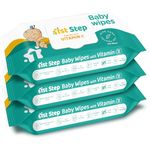 1st Step Baby Wet Wipes with Lid Enriched and Aloe-Vera and Jojoba Oil (72 Wipes/Pack x 3 Packs = 216 Wipes)