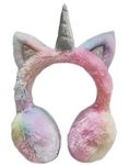 Gifts Treat Girls Earmuffs Unicorn Ear Muffs in Colorful Plush Design, M, Colorful Unicorn