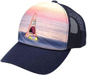 Concept One Spongebob Squarepants Truck Hat, Patrick Star Adjustable Snapback Baseball Cap, Navy Blue, One Size, Navy, One Size