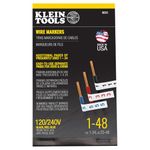 Klein Tools 56251 Wire Marker Book, 120/240V 3 Phase 1-48