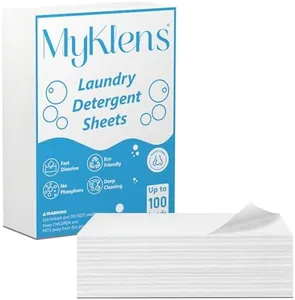 Laundry Detergent Sheets - 50 Sheets (100 Loads),Plastic-Free Biodegradable Strips,Hypoallergenic for Sensitive Skin,Fast-Dissolve Eco Strips for Travel&Home,Tackles Tough Stains,Linen Scent,No-Spill