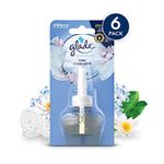 Glade Plug in Air Freshener Refill, Electric Scented Oil Room Air Freshener, Clean Linen, Pack of 6 (6 x 20ml)