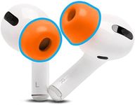 WC TipZ - Upgraded Memory Foam Ear Tips for Airpods Pro Made by Wicked Cushions | Improved Comfort, Tighter Seal, Better Foam Rebound Time | Fits Perfectly in Charging Case | Wicked Orange