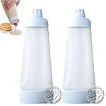Pancake Batter Dispenser, 2-Piece Set with Paper Sleeves, Easy Batter Distribution for Home Baking, Creative Pancake Design, Kitchen Organisation Tool