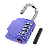 KAWAHA CL11VP Combination Lock, 4 Digit Outdoor Combination Padlock Set Your own Combination for Gym Locker Lock, School, Gates, Doors, Toolbox, Hasps and Storage