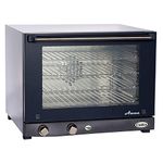 Cadco OV-023 Compact Half Size Convection Oven with Manual Controls, 208-240-Volt/2700-Watt, Stainless/Black, Small