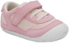 Stride Rite Women's Sm Sprout Sneaker, Pink, 3.5 Wide Toddler