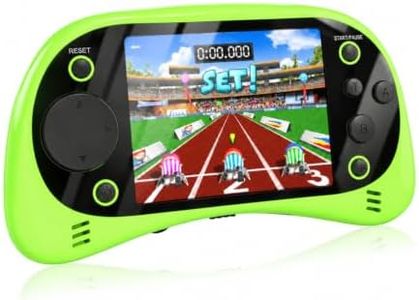 Retro Gaming Console - Built-in 230 Handheld Video Games, 16-Bit Games, One-Touch Mute, 4-Level Brightness, 3.5" IPS Screen, Pocket Games for Boys & Girls