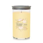 Yankee Candle Vanilla Cupcake Signature Medium Pillar Candle, 14.25oz