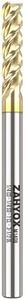 ZahyoX 3 Flutes ZrN Coated Square Nose End Mill for Aluminum, Solid Carbide Upcut Spiral CNC Router Bit, 1/4" Diameter, 1/4" Shank, 1" Cutting Length, 3-1/2" Overall Length, CNC Cutter Milling Tool
