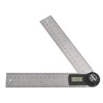 Trend 7 inch Stainless Steel Digital Angle Finder Ruler, Precise Internal & External Measurements, DAR/200, Silver