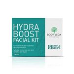 BODY VEDA Hydra Boost Facial Kit for Men & Women | Anti-Ageing and Skin Whitening | Suitable for All Skin Types – Cleansing, Fairness, Moisturization & Nourishment – 55 GM