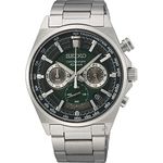 Seiko Men's Collection Analog Green Dial Metal Watch-SSB405P1