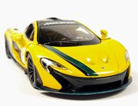 Kinsmart McLaren P1 Race Car Collector's model 1:36 Yellow (12cm) Die-cast Metal Opening Doors Pullback Go Superpower