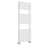 Warmehaus Minimalist Bathroom Flat Panel Heated Towel Rail Radiator Rad White 1200x500mm - Modern Central Heating Space Saving Radiators - Perfect for Bathrooms