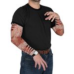 Beistle Zombie Bite Party Sleeves, Cardboard, Multicolor