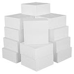 BELLE VOUS 12 Pack Craft Foam Blocks - 10 x 10 x 5cm / 4 x 4 x 2 inches - Square Polystyrene Foam Bricks for Modelling, School Projects, Sculptures, Floral Arrangements, DIY Arts and Crafts