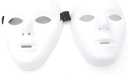 Kvvdi Scary White Blank Face Masks 