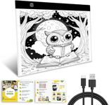 ArtBeek B4 Size LED Light Box, 5 Millimeters Ultrathin Light Pad, USB Art Tracing Board for Sketch Copy and Handwork 14.56X11 Inch