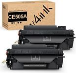 v4ink 2PK Compatible Toner Cartridge Replacement for HP 05A CE505A Toner Cartridge for use in HP P2035 P2035n P2055dn P2055 P2055d , Pro 400 m401n m401dne m401dw MFP M425dN M425dw Printer Ink