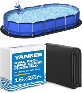 Yankee Pool Liner Pad, 16x25 Ft Oval Puncture Proof Pool Mat, Above Ground Pool Liner Protector Against Tearing, Grass, Under Pool Pad to Prolong Swimming Pool Liner Life, 25 x 16 Foot Pool Liner