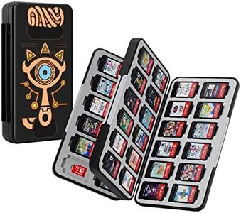 JINGDU Funda de Juegos para Nintendo Switch NS/Lite/OLED, Porta Estuche Juegos Protector a Prueba de Golpes con 48 Ranuras para Cartuchos para Nintendo Switch, Zelda