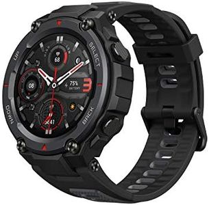 Amazfit T-Rex Pro Smart Watch for Men Rugged Outdoor GPS Fitness Watch, 15 Military Standard Certified, 100+ Sports Modes, 10 ATM Water-Resistant, 18 Day Battery Life, Blood Oxygen Monitor, Black