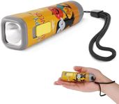 EverBrite Halloween Flashlights Halloween Gifts, Small LED Flash Light Handheld Torch with Lanyard 3AAA Battery Included, 1 Pack-Orange