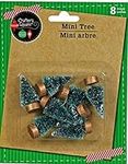 Mini Pine Frosted Christmas Trees f