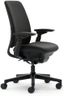 Steelcase Amia Office Chair - Most Comfortable Sit - 4 Points of Adjustability - Ergonomic Desk Chair - Upper Back Support - Adjustable Lumbar Support - Buzz2 Black Fabric