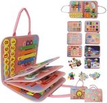 Busy Board Montessori Toys Sensory Toys for Kids Autism Educational Travel Toy Gift for Boys and Girls Learning Alphabet Counting Fine Motor Skills Preschool Activities